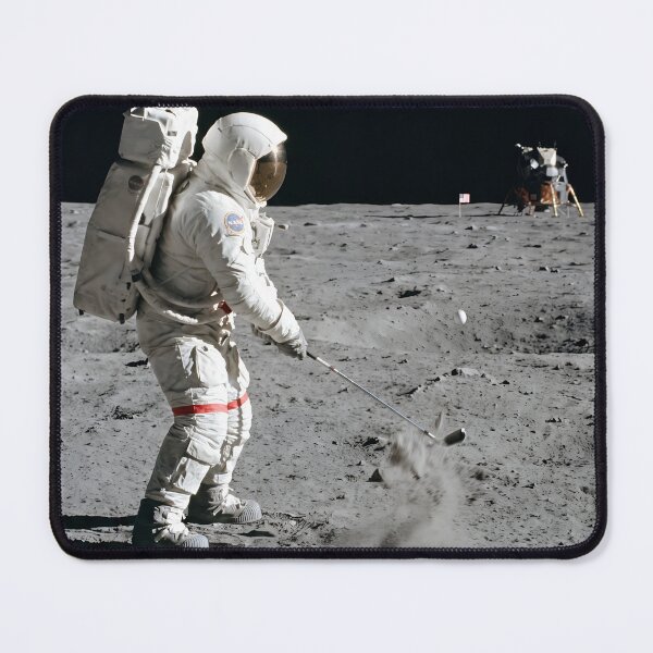 Item preview, NASA astronaut playing golf on the moon designed and sold by WiseBow.