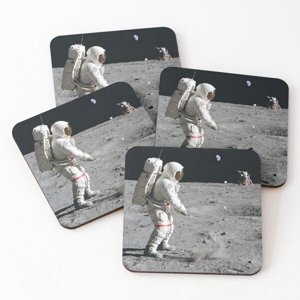 Item preview, NASA astronaut playing golf on the moon designed and sold by WiseBow.