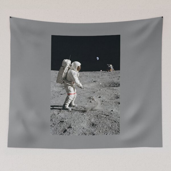 Item preview, NASA astronaut playing golf on the moon designed and sold by WiseBow.
