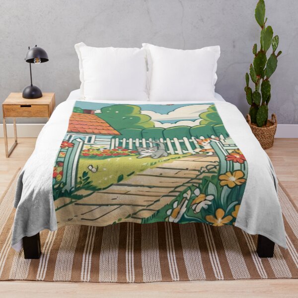 Item preview, Art - Stylized Cat, Vibrant Landscape in Countryside designed and sold by World-Pets.