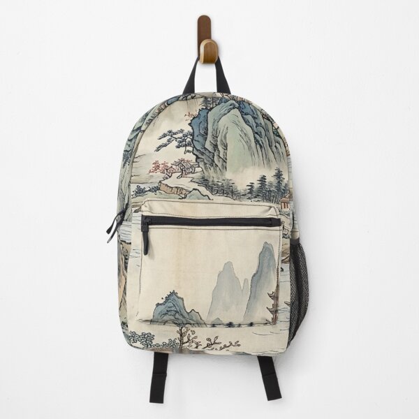Item preview, Vintage Chinoiserie Mountain & River Flow through designed and sold by PixDezines.