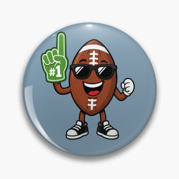 Item preview, Cool Number One Football Fan Mascot Game Day Design designed and sold by Nawi32.