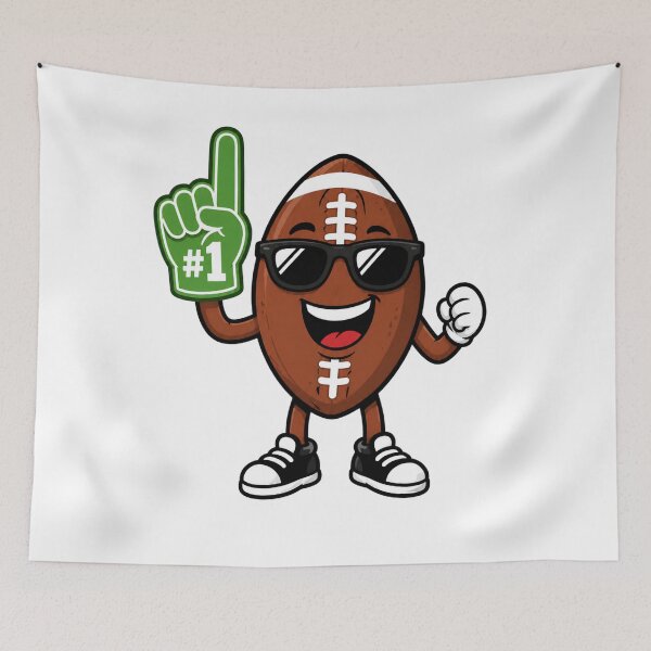 Item preview, Cool Number One Football Fan Mascot Game Day Design designed and sold by Nawi32.