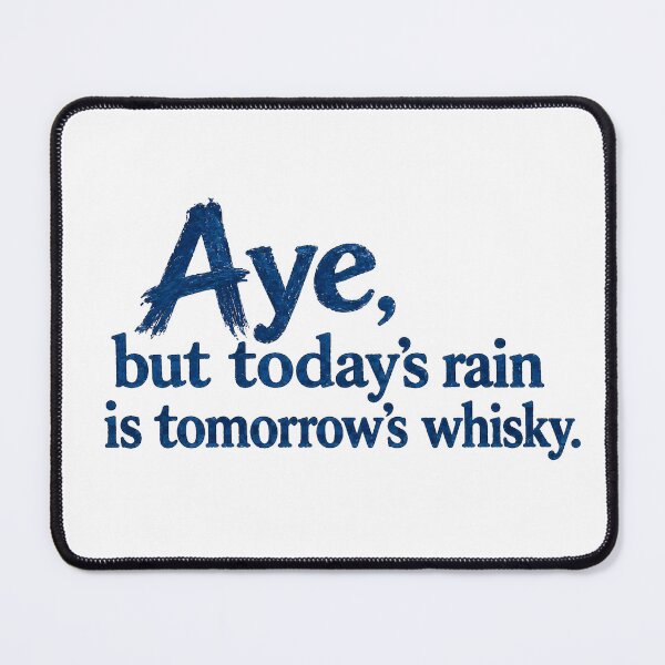 Item preview, Aye, but today's rain is tomorrow's whisky designed and sold by SMalcolmDesigns.