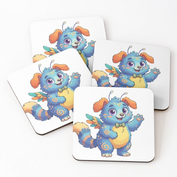 Item preview, Blue Winged Monster Waving Hello designed and sold by lcuiy.