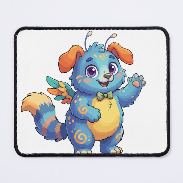Item preview, Blue Winged Monster Waving Hello designed and sold by lcuiy.