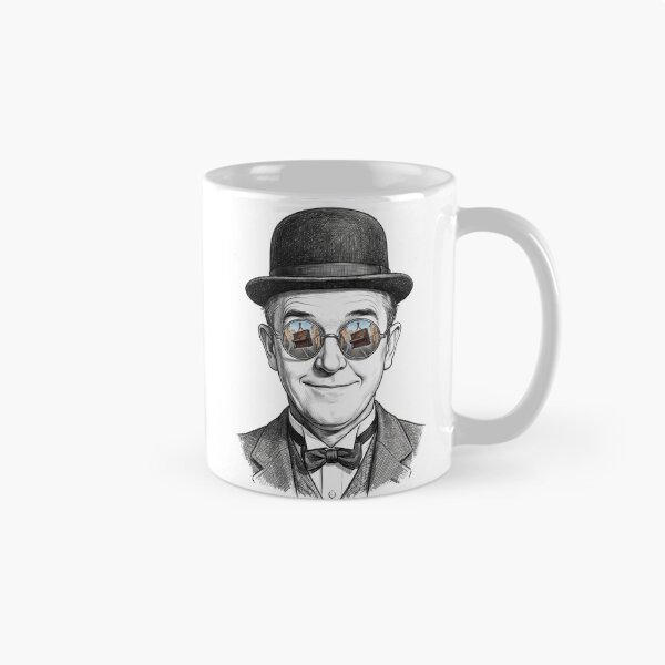 Item preview, Stan Laurel Piano Stairs Shades Reflection designed and sold by Bad-Decisions-Designs.