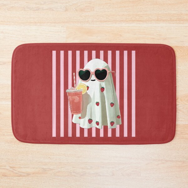 Item preview, Pink Striped Cute Ghost Summer Fruit Juice Hawaii Summerween designed and sold by melodycook.