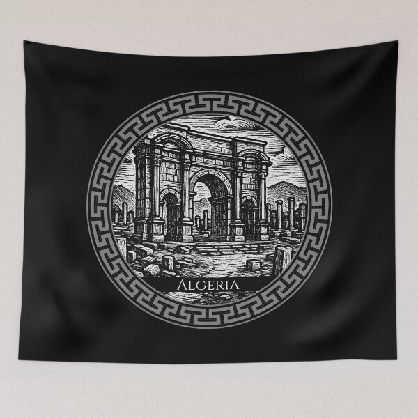 Item preview, Algeria Vintage Woodcut Art designed and sold by Thistle-TShop.