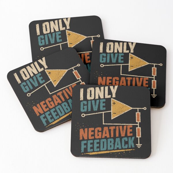 Item preview, I Only Give Negative Feedback Electrical Engineer Electronics Humor designed and sold by SkeletonsDanger.