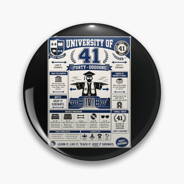 Item preview, 41 (forty-ooooone) SIDEWAYS SOCIETY COLLECTION - COLLEGE University of 41 Major - Sideways Studies v2 designed and sold by WheelieGdArt.