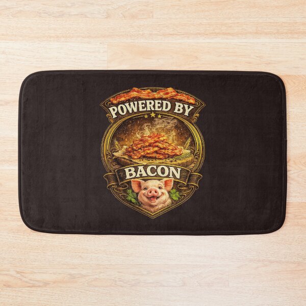Item preview, Powered by Bacon – Funny Vintage Bacon Lover Design for Breakfast Fans and Foodies designed and sold by GottaPics.