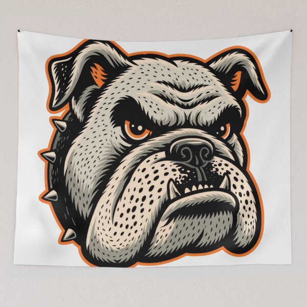 Item preview, Sticker - Decal - Bulldog Fury Emblem designed and sold by ForeverPrintsOK.