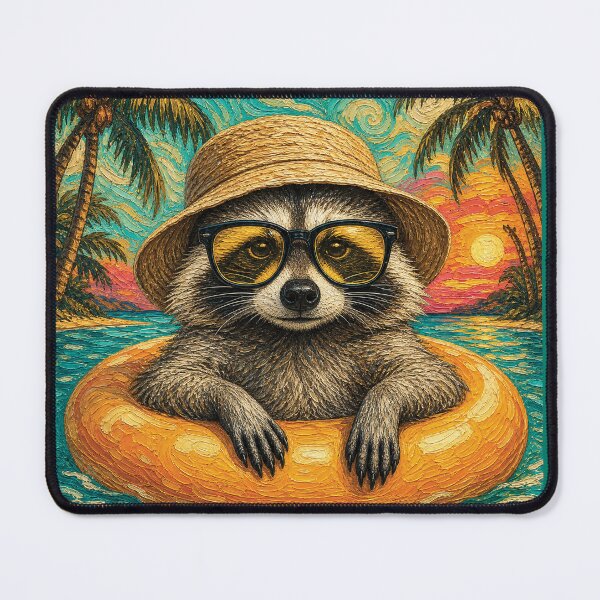 Item preview, Funny Trash Panda Beach Vibes | Tropical Animal designed and sold by merchxwear.