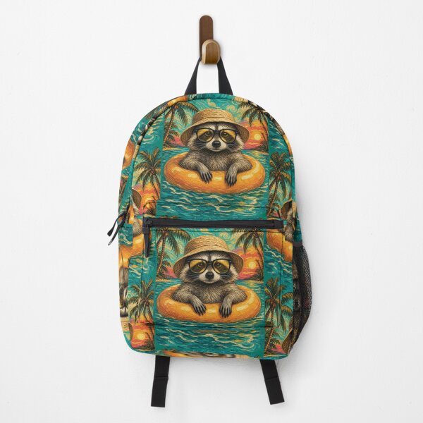 Item preview, Funny Trash Panda Beach Vibes | Tropical Animal designed and sold by merchxwear.