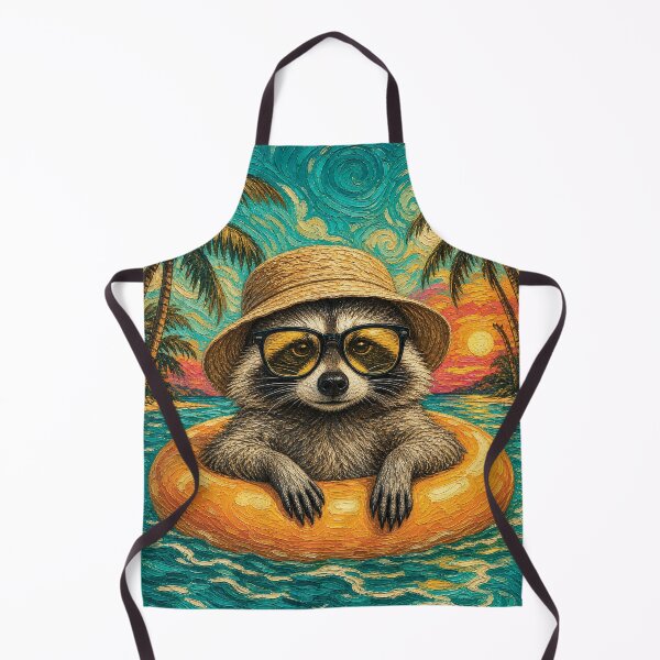 Item preview, Funny Trash Panda Beach Vibes | Tropical Animal designed and sold by merchxwear.