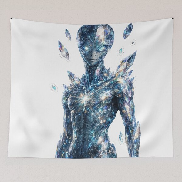 Item preview, Crystal Alien Prism Portrait designed and sold by Ruamid.