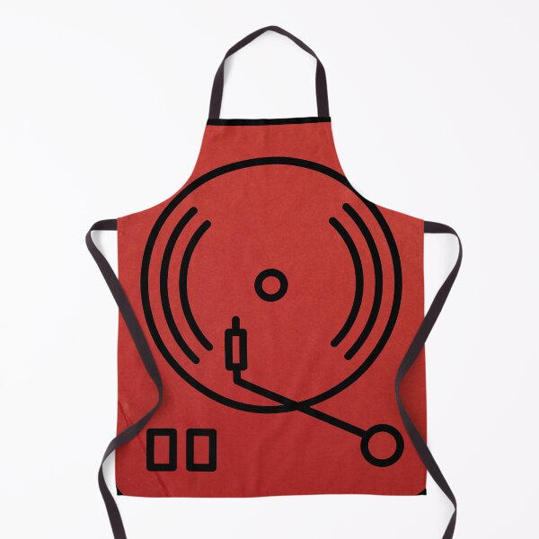 Item preview, Retro Vinyl Record Player Minimalist Red Line Art designed and sold by wuubby.
