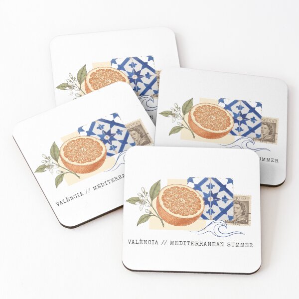Item preview, València Mediterranean Summer Vintage Collage designed and sold by StoneByTheMoon.