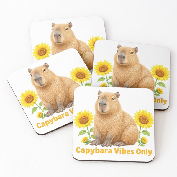 Item preview, Capybara Vibes Only Design designed and sold by PawsPositive.