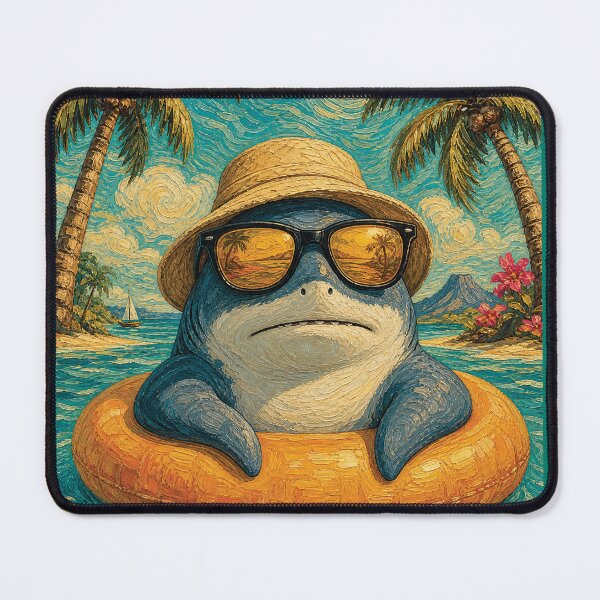 Item preview, Cute Shark in Pool Float | Adorable Summer Vacation Graphic designed and sold by merchxwear.