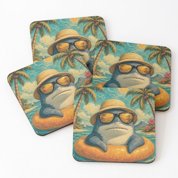 Item preview, Cute Shark in Pool Float | Adorable Summer Vacation Graphic designed and sold by merchxwear.