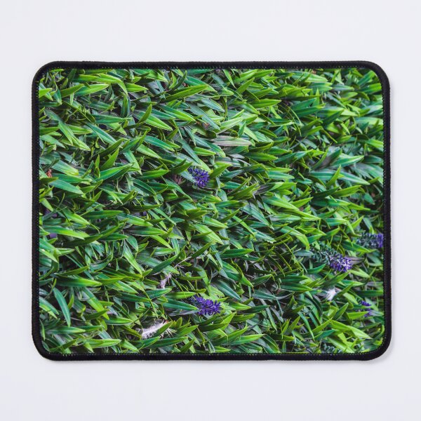 Item preview, Dense Green Groundcover Foliage With Small Purple Flowers And Textured Leaf Pattern designed and sold by Nmallia.