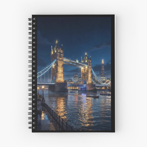 Item preview, Tower Bridge London at Night – Illuminated Thames Cityscape designed and sold by ResonateUK.