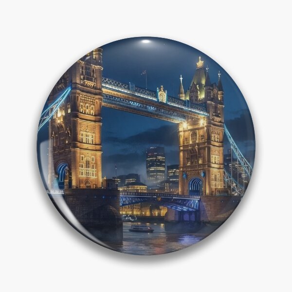 Item preview, Tower Bridge London at Night – Illuminated Thames Cityscape designed and sold by ResonateUK.