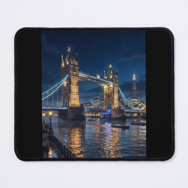 Item preview, Tower Bridge London at Night – Illuminated Thames Cityscape designed and sold by ResonateUK.