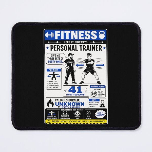 Item preview, 41 (forty-ooooone) SIDEWAYS SOCIETY COLLECTION - FITNESS Personal Trainer - Give me three sets of Forty-Ones designed and sold by WheelieGdArt.