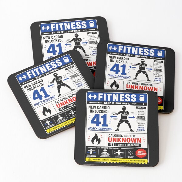 Item preview, 41 (forty-ooooone) SIDEWAYS SOCIETY COLLECTION - FITNESS v0 designed and sold by WheelieGdArt.