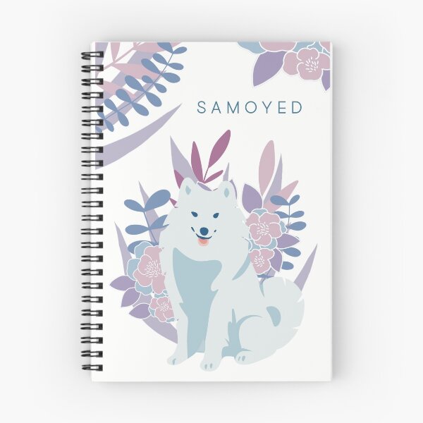 Item preview, Floral Samoyed Dog designed and sold by IvysCreativityHouse.