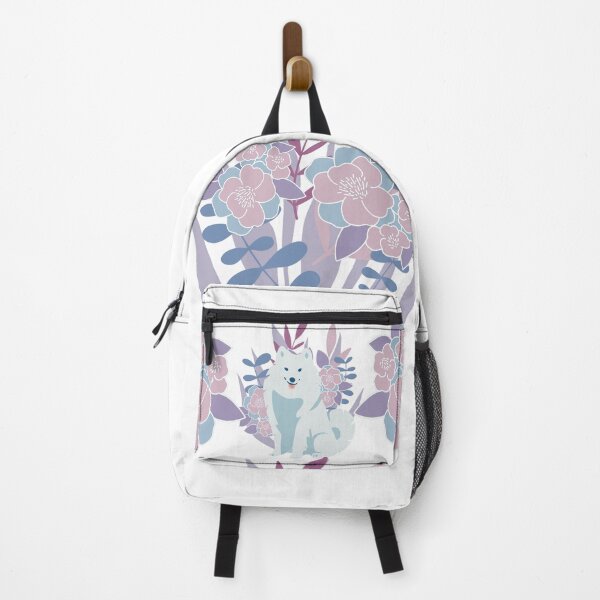 Item preview, Floral Samoyed Dog designed and sold by IvysCreativityHouse.