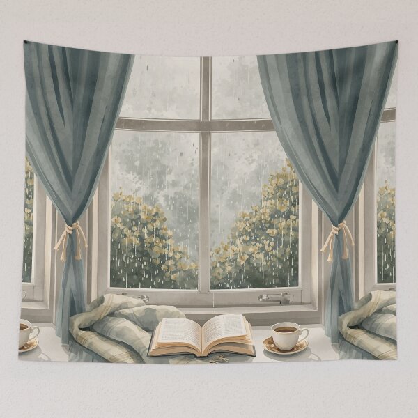 Item preview, Rain Reads Best with Books designed and sold by Deezyned.