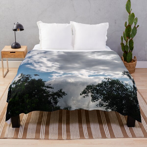 Item preview, Dramatic Storm Clouds Over Green Trees | Nature Sky Photography designed and sold by harshartsz.