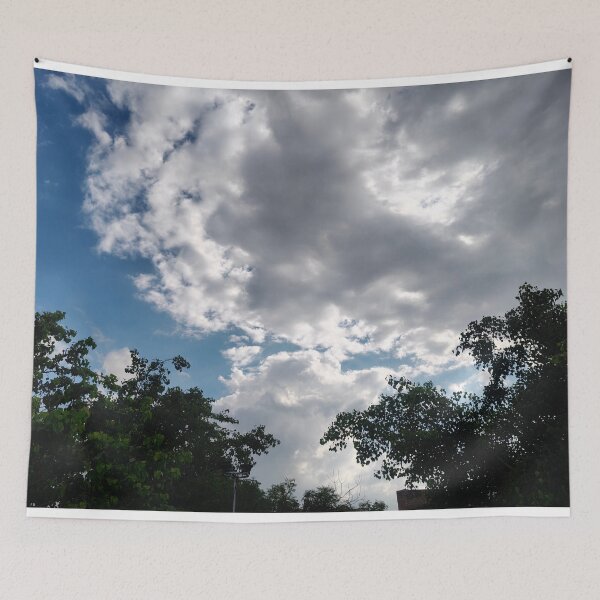 Item preview, Dramatic Storm Clouds Over Green Trees | Nature Sky Photography designed and sold by harshartsz.