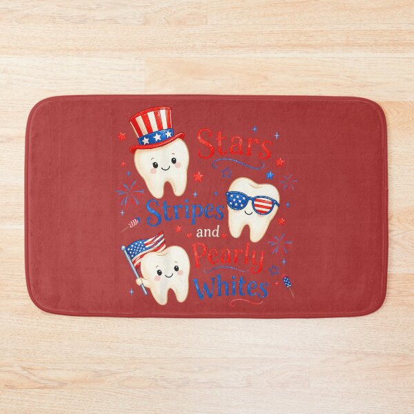 Item preview, Patriotic Dental 4th of July Stars Stripes and Pearly Whites designed and sold by melodycook.