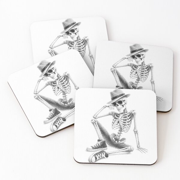 Item preview, Cool Halftone Skeleton Fedora Sunglasses Sneakers designed and sold by xMErCUrY03x.