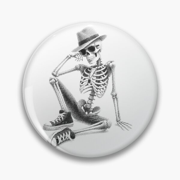 Item preview, Cool Halftone Skeleton Fedora Sunglasses Sneakers designed and sold by xMErCUrY03x.