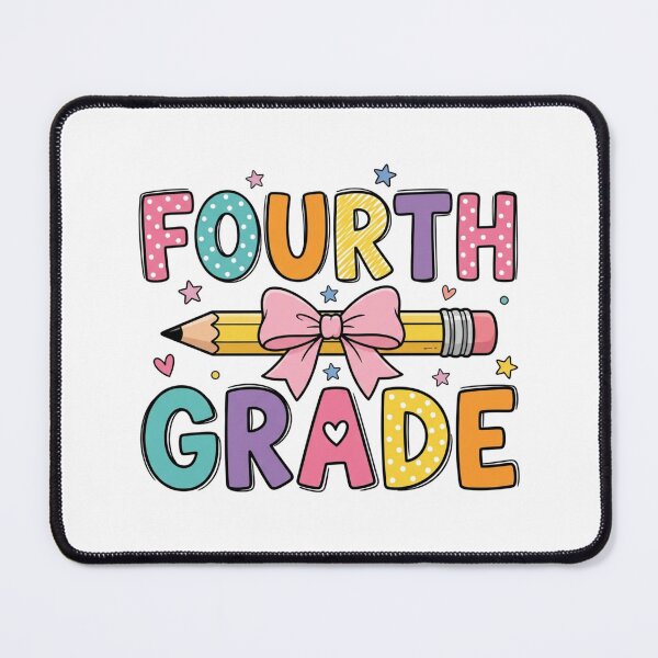 Item preview, Cute Fourth Grade Teacher Back to School Pencil Bow designed and sold by raedattia.