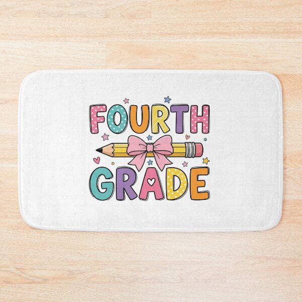 Item preview, Cute Fourth Grade Teacher Back to School Pencil Bow designed and sold by raedattia.