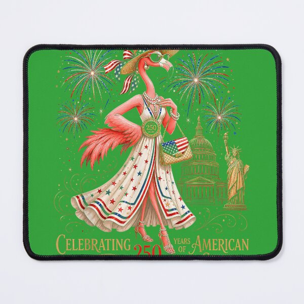 Item preview, Patriotic Flamingo 250 Years Celebrating American Spirit designed and sold by melodycook.