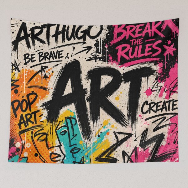 Item preview, Break the Rules Pop Art Graffiti designed and sold by ARTHUGOEP.