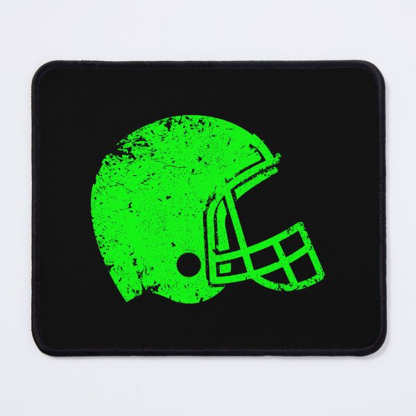 Item preview, Vintage Lime Football Helmet Silhouette designed and sold by pattern-archive.