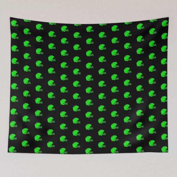 Item preview, Vintage Lime Football Helmet Silhouette designed and sold by pattern-archive.