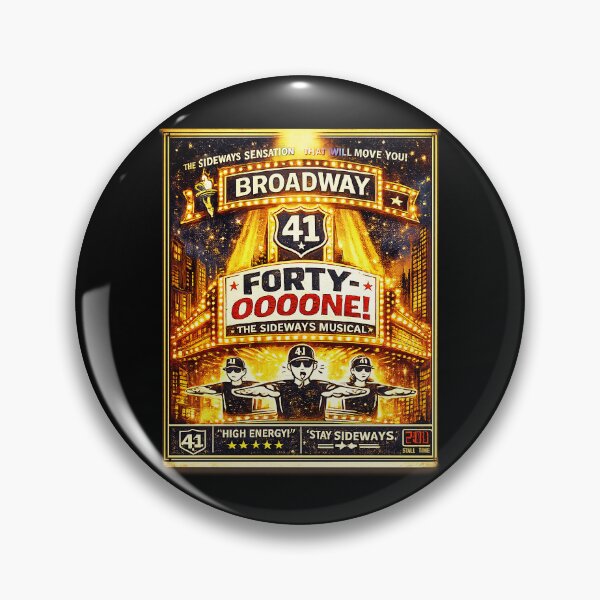 Item preview, 41 (forty-ooooone) SIDEWAYS SOCIETY COLLECTION - MUSICAL - Broadway Poster - FORTY-OOOOONE - The Sideways Musical designed and sold by WheelieGdArt.