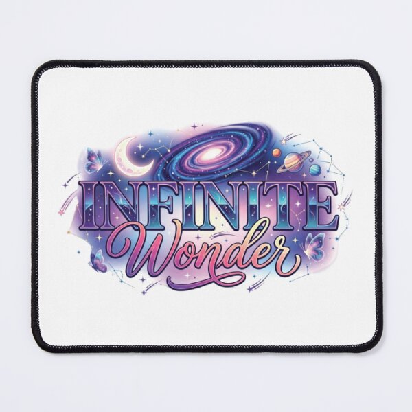 Item preview, Infinite Wonder | Inspirational Cosmic Galaxy Typography T-Shirt with Moon & Stars designed and sold by Faisal Shah.