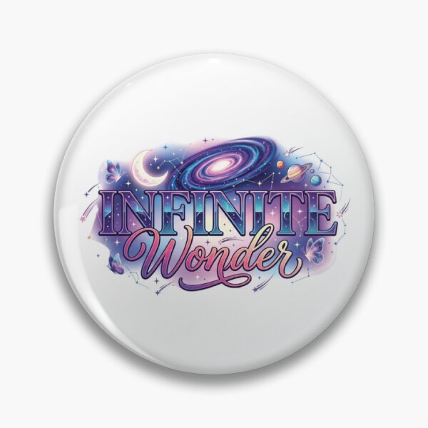 Item preview, Infinite Wonder | Inspirational Cosmic Galaxy Typography T-Shirt with Moon & Stars designed and sold by Faisal  Shah.
