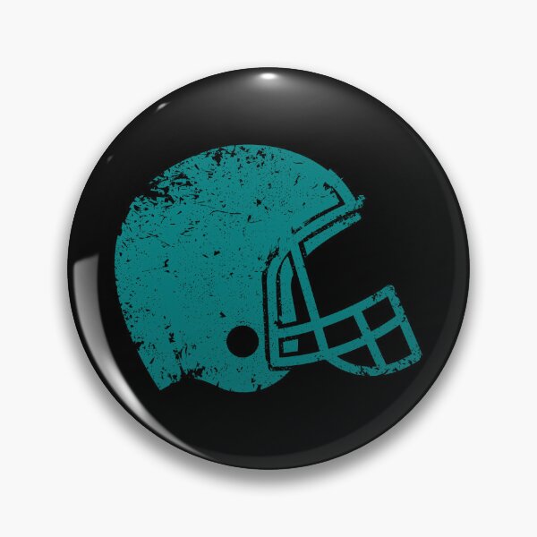 Item preview, Vintage Teal Football Helmet Silhouette designed and sold by pattern-archive.